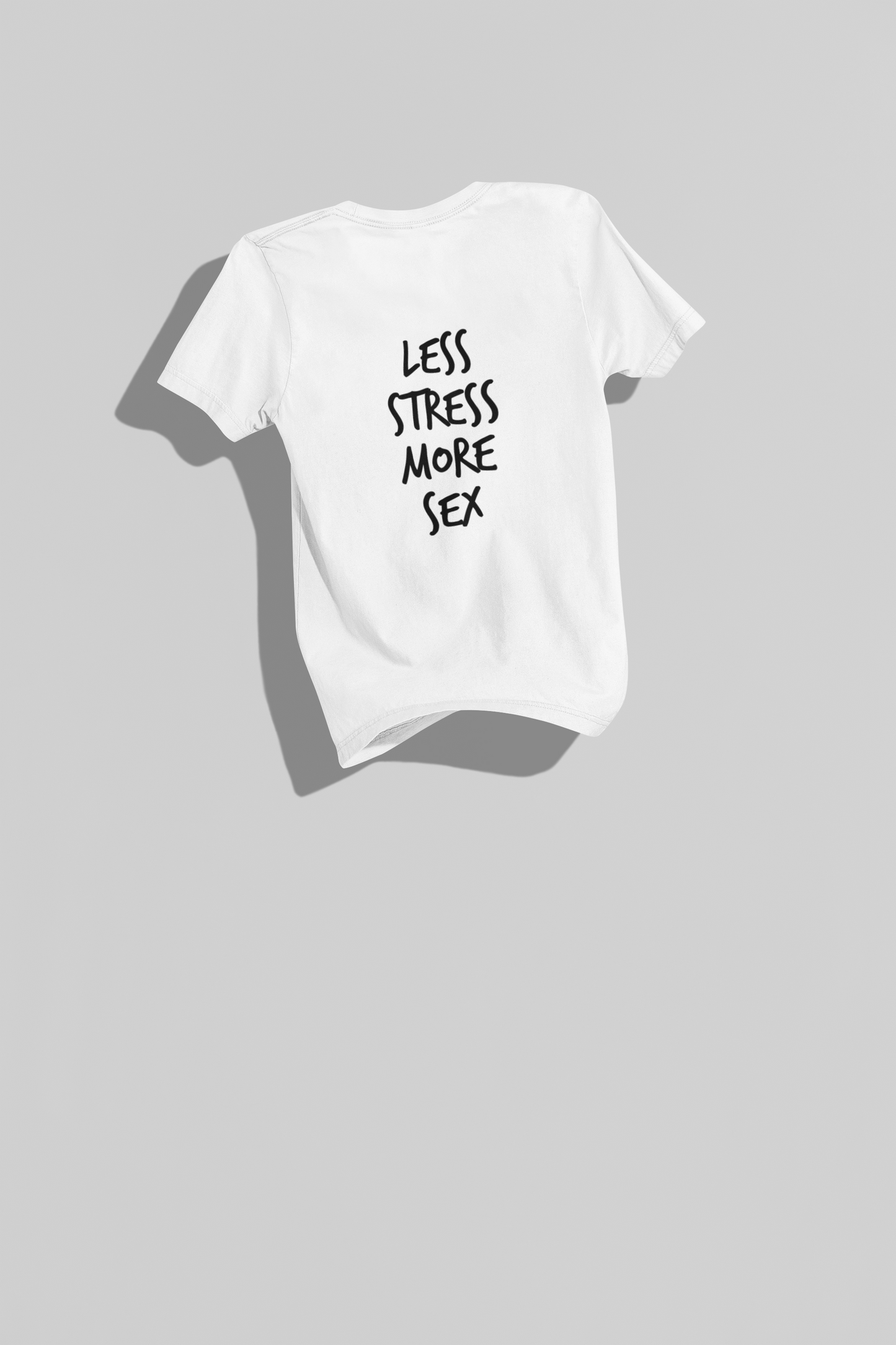 CAMISETA LESS STRESS MORE SEX